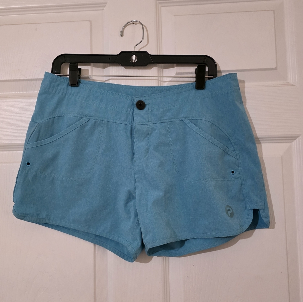 Women Size 8 Pelagic Teal Outdoors Fishing Beach Shorts